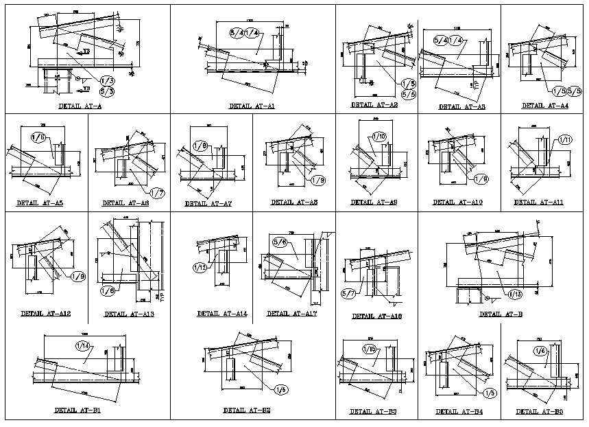 Steel Truss Structure Details,Steel Structure CAD,Truss building,Truss Structure Design