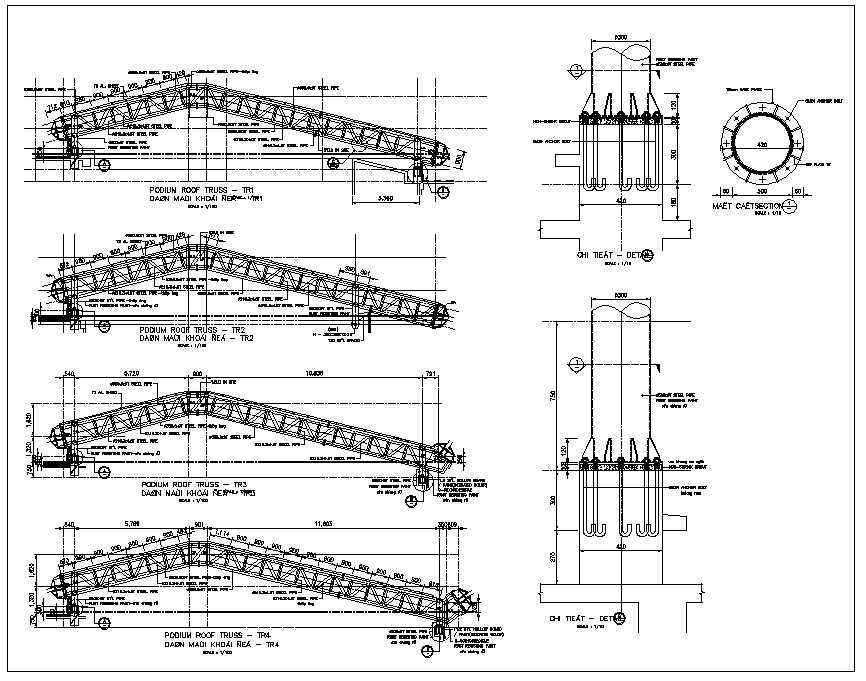 Steel Truss Structure Details,Steel Structure CAD,Truss building,Truss Structure Design