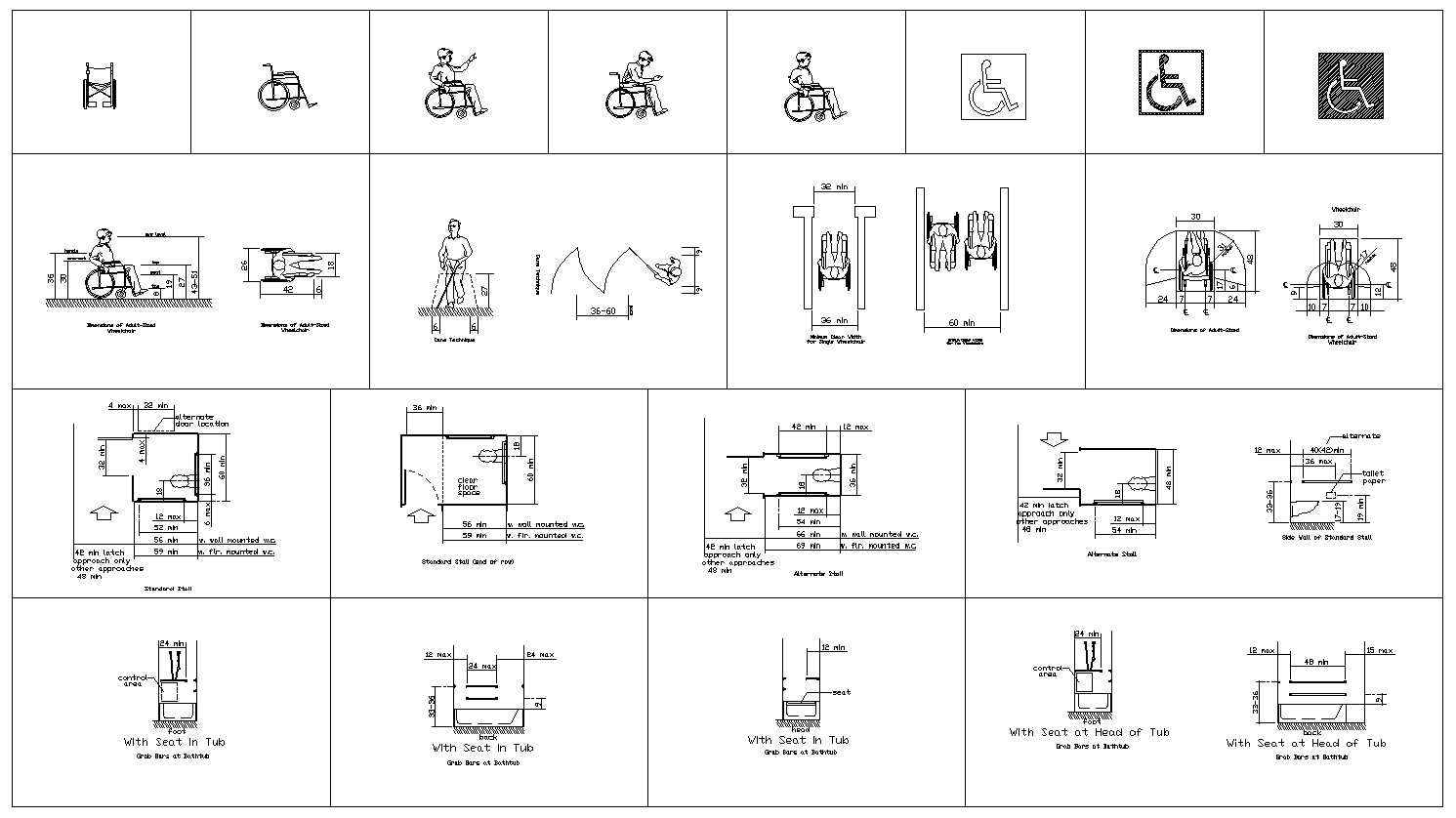 Accessibility facilities,blocks,details,design