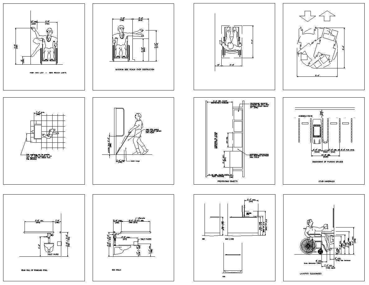 Accessibility facilities,blocks,details,design