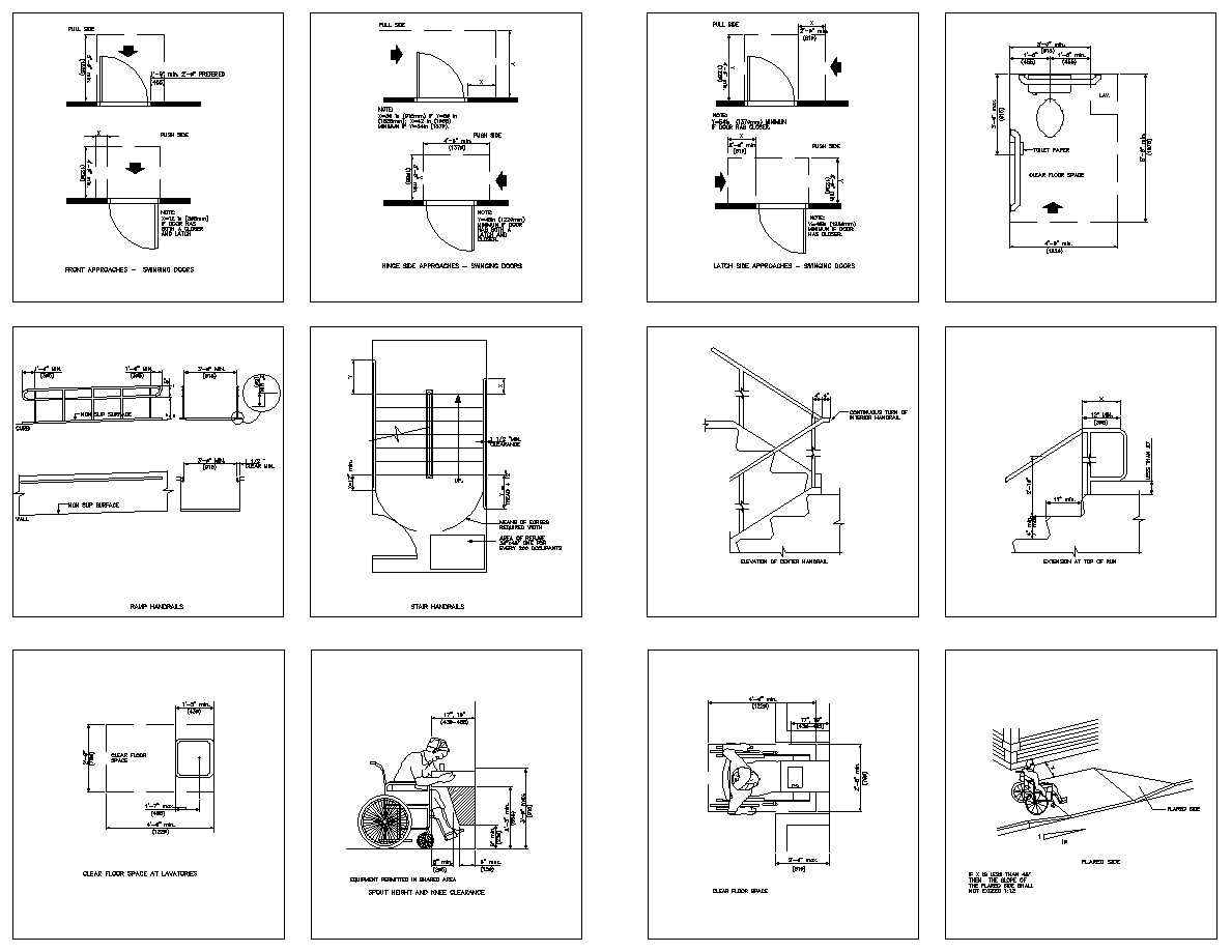 Accessibility facilities,blocks,details,design