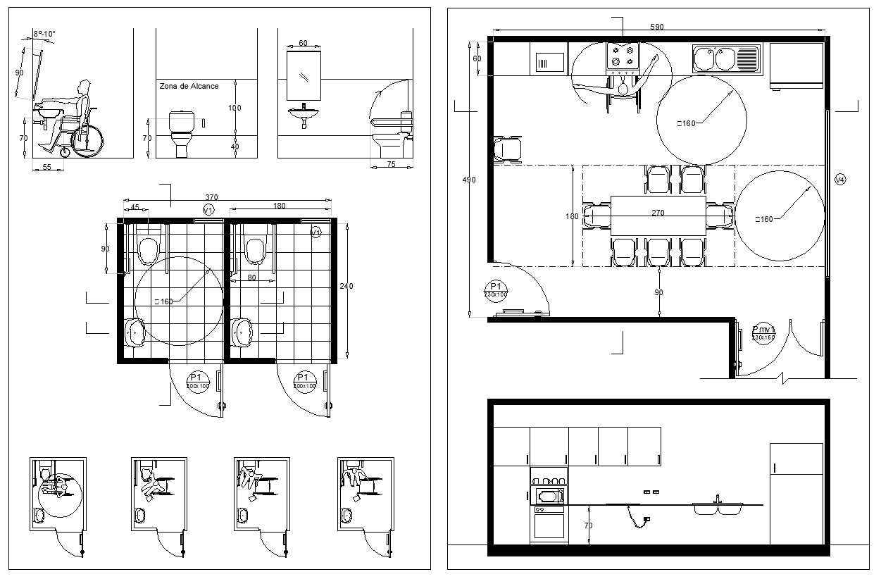 Accessibility facilities,blocks,details,design