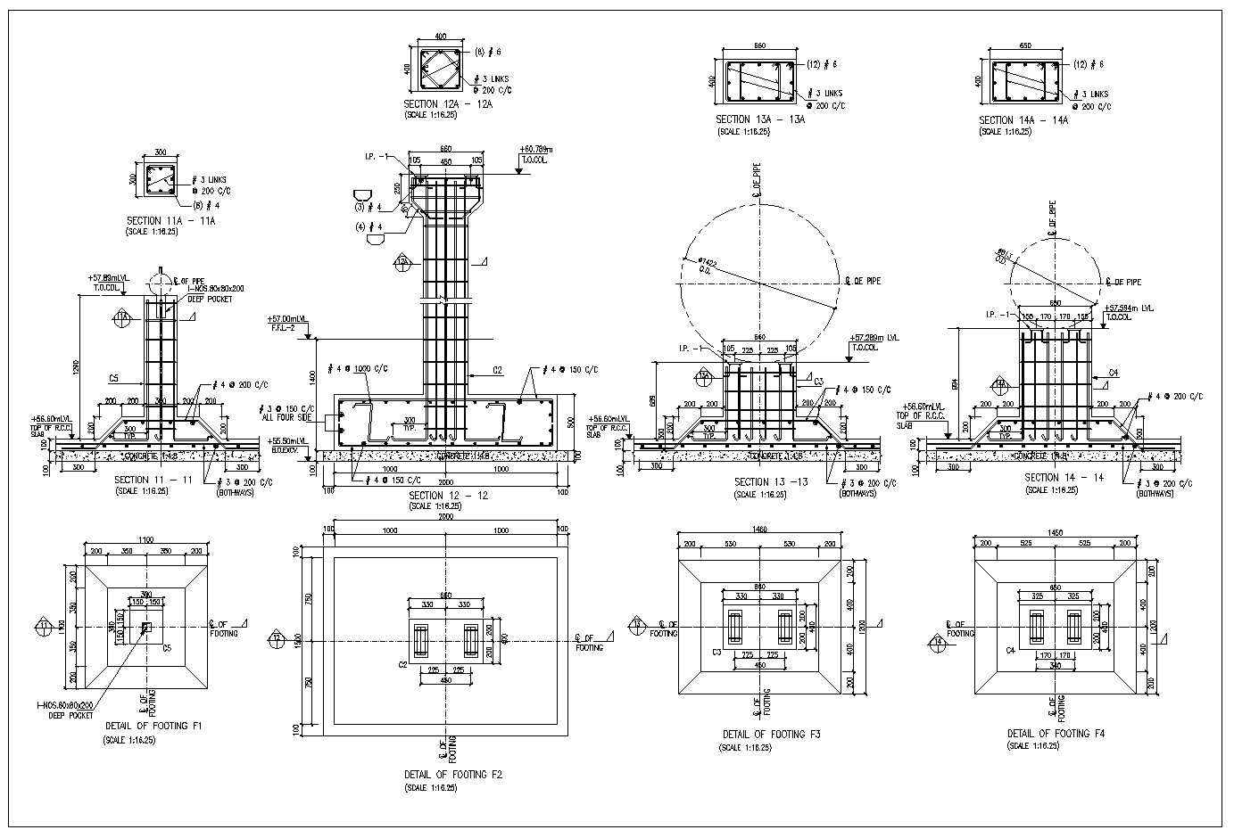 Foundation Details,Concrete details,beam,floor design,civil base,types of foundation,steelframe,pile