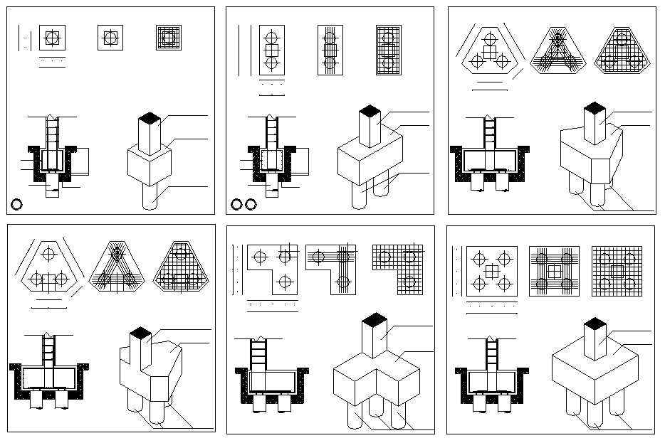 Foundation Details,Concrete details,beam,floor design,civil base,types of foundation,steelframe,pile