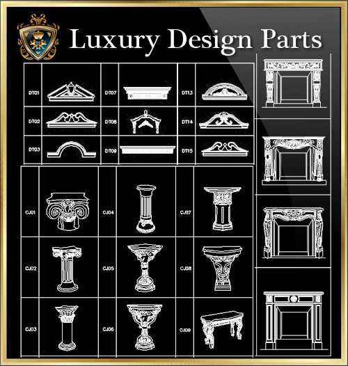 ★【Luxury Design Parts 6】Luxury home, Luxury Villas, Luxury Palace, Architecture Ornamental Parts, Decorative Inserts & Accessories, Handrail & Stairway Parts, Outdoor House Accessories, Euro Architectural Components, Arcade