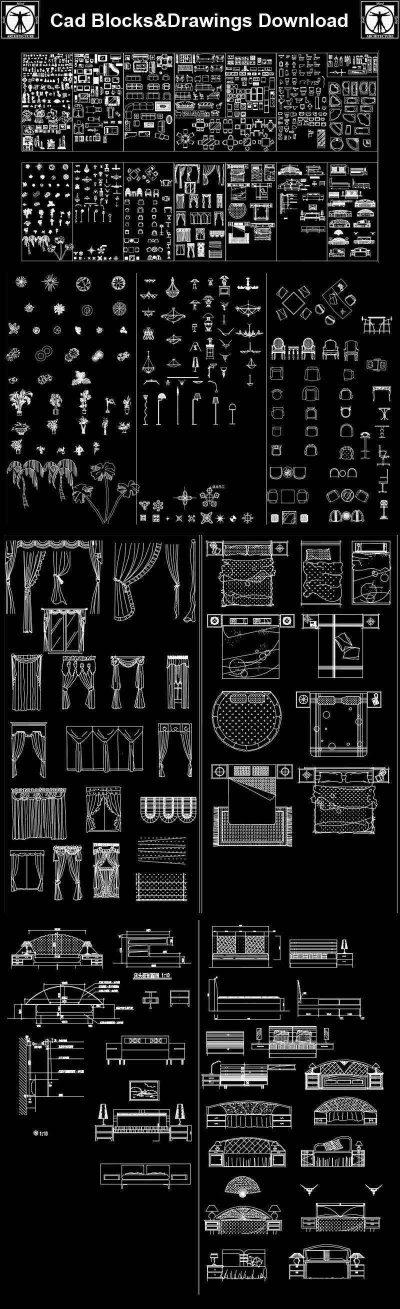 【Mix cad blocks bundle】-Cad Drawings Download|CAD Blocks|Urban City Design|Architecture Projects|Architecture Details│Landscape Design|See more about AutoCAD, Cad Drawing and Architecture Details