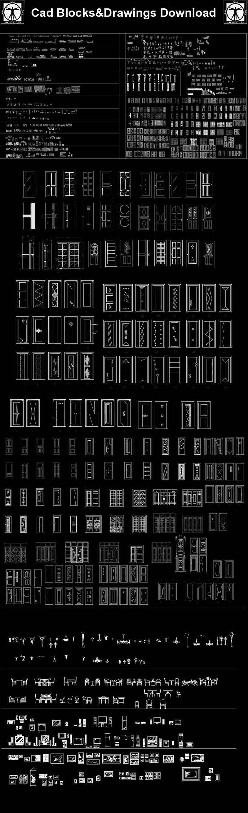 Furniture Blocks,Furniture elevation,Door and window design,Architecture Decoration Drawing,Decorative Elements,Architecture Decoration Drawing,Architecture Decor,Interior, Decorating,Modern Architecture,Decoration