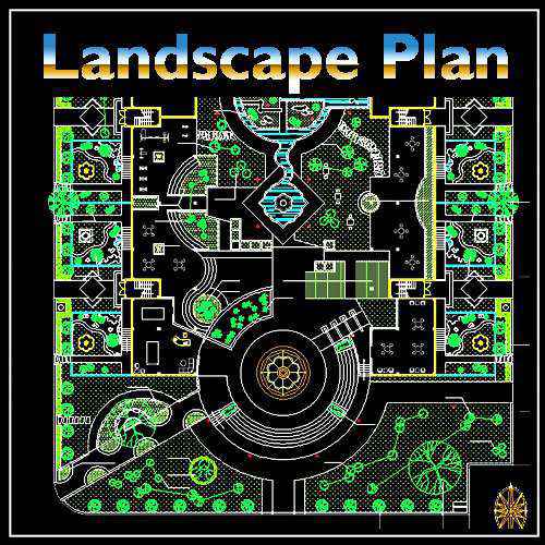 High-quality Residential Landscape Design Drawings download - Landscape Planning/Urban Design/Urban Graphics