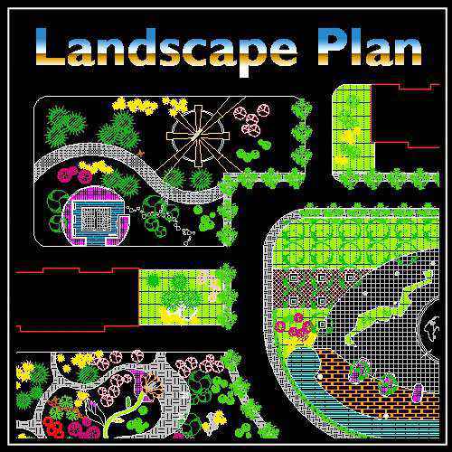 High-quality Residential Landscape Design Drawings download - Landscape Planning/Urban Design/Urban Graphics