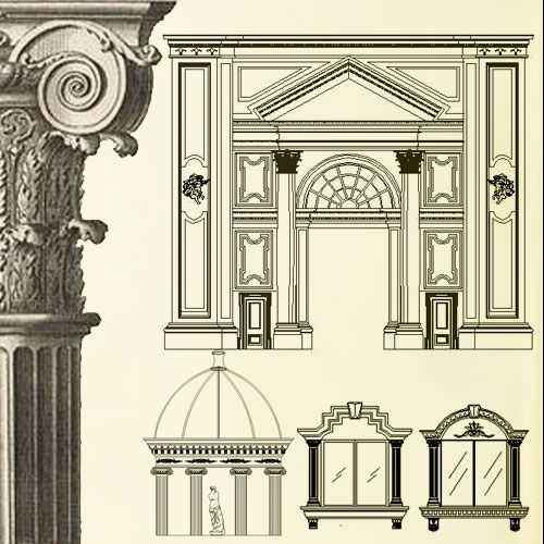 Architecture Ornamental Parts,Decorative Inserts & Accessories,Handrail & Stairway Parts,Outdoor House Accessories,Euro Architectural Components,Arcade,Architrave,fences,gates,railings,handrails,staircases,iron finials,balusters,Architecture Decoration Drawing,Decorative Elements,Interior Decorating,Neoclassical Interior Design