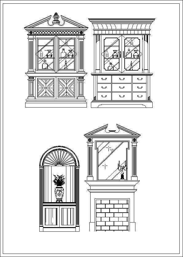 Furniture elevation ,Sofa elevation,Chair elevation,Cabinet elevation,Appliances Library,CAD Accessories,Plant Symbols,Landscape Design Blocks,Statues