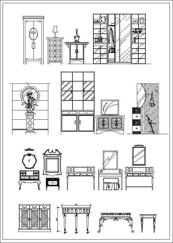 Furniture elevation ,Sofa elevation,Chair elevation,Cabinet elevation,Appliances Library,CAD Accessories,Plant Symbols,Landscape Design Blocks,Statues