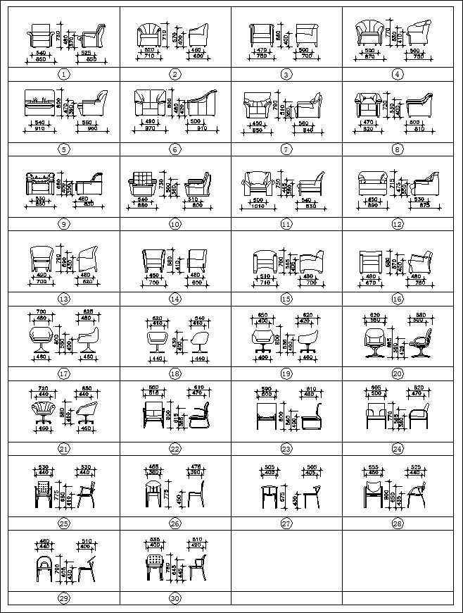 Best sofa blocks and elevation