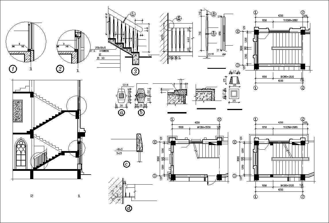 Church plan,elevation,details drawings 