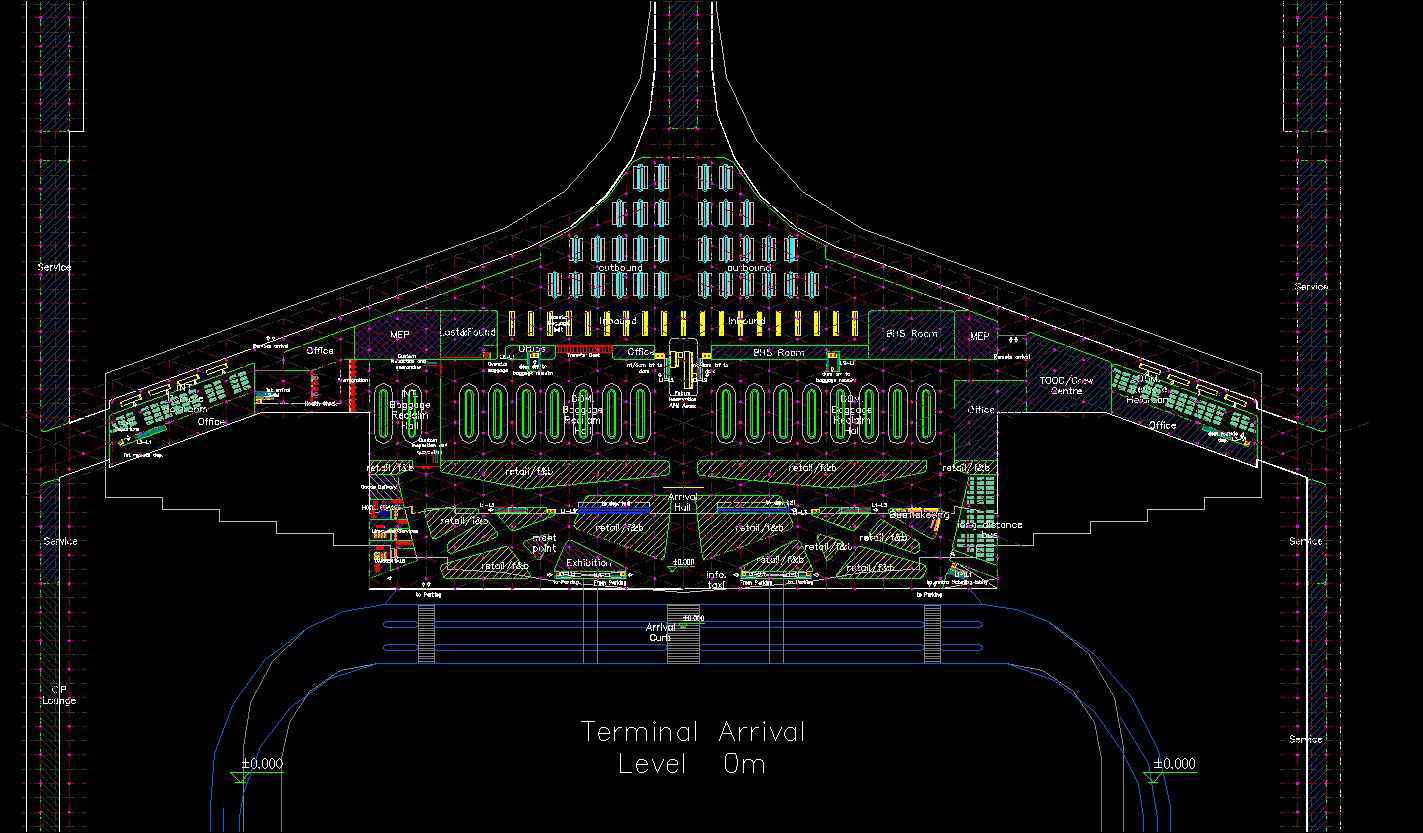 Airport plan,Terminal plan,elevation,details drawings 