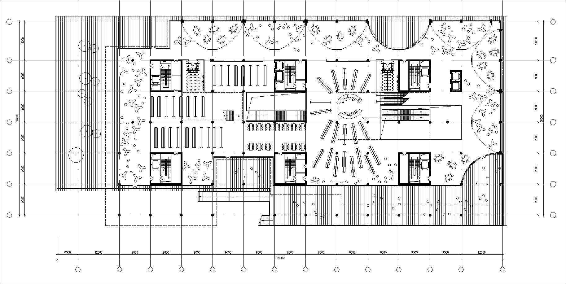 Library Floor Plans and Drawings-Elevations, Floor Plans, and Details