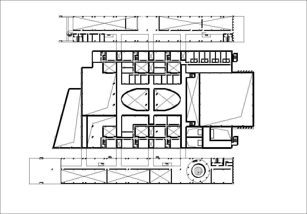  Culture Center Floor Plans and Drawings-Elevations, Design  concept, and Details