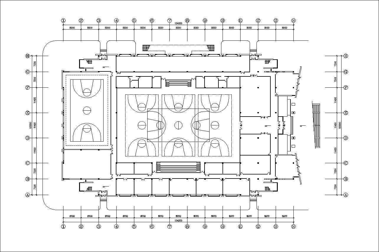 ★【Stadium Design Drawings】 Stadium Floor Plans and Drawings-Elevations, Design  concept, and Details