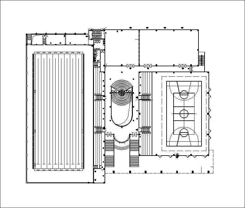 ★【Stadium Design Drawings】 Stadium Floor Plans and Drawings-Elevations, Design  concept, and Details