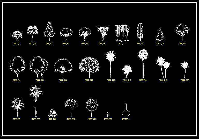 Landscape Design 2D Blocks