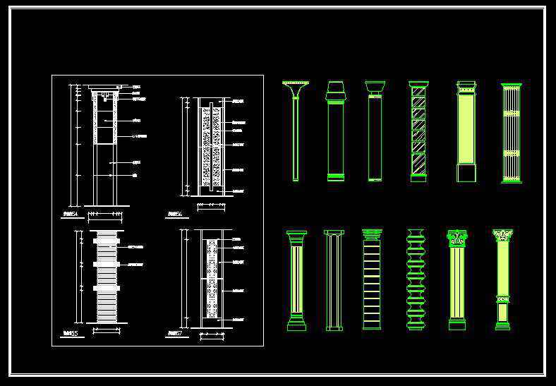 Column Design Drawing